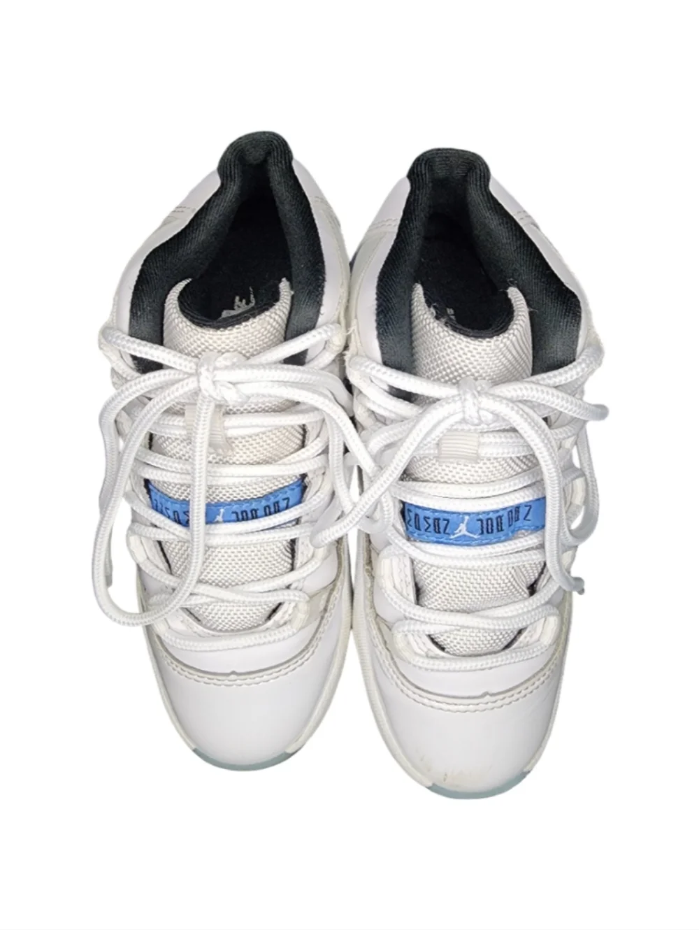 Nike Kids White and Light Blue High-Top Sneakers